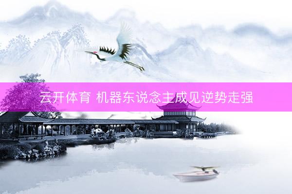 云开体育 机器东说念主成见逆势走强